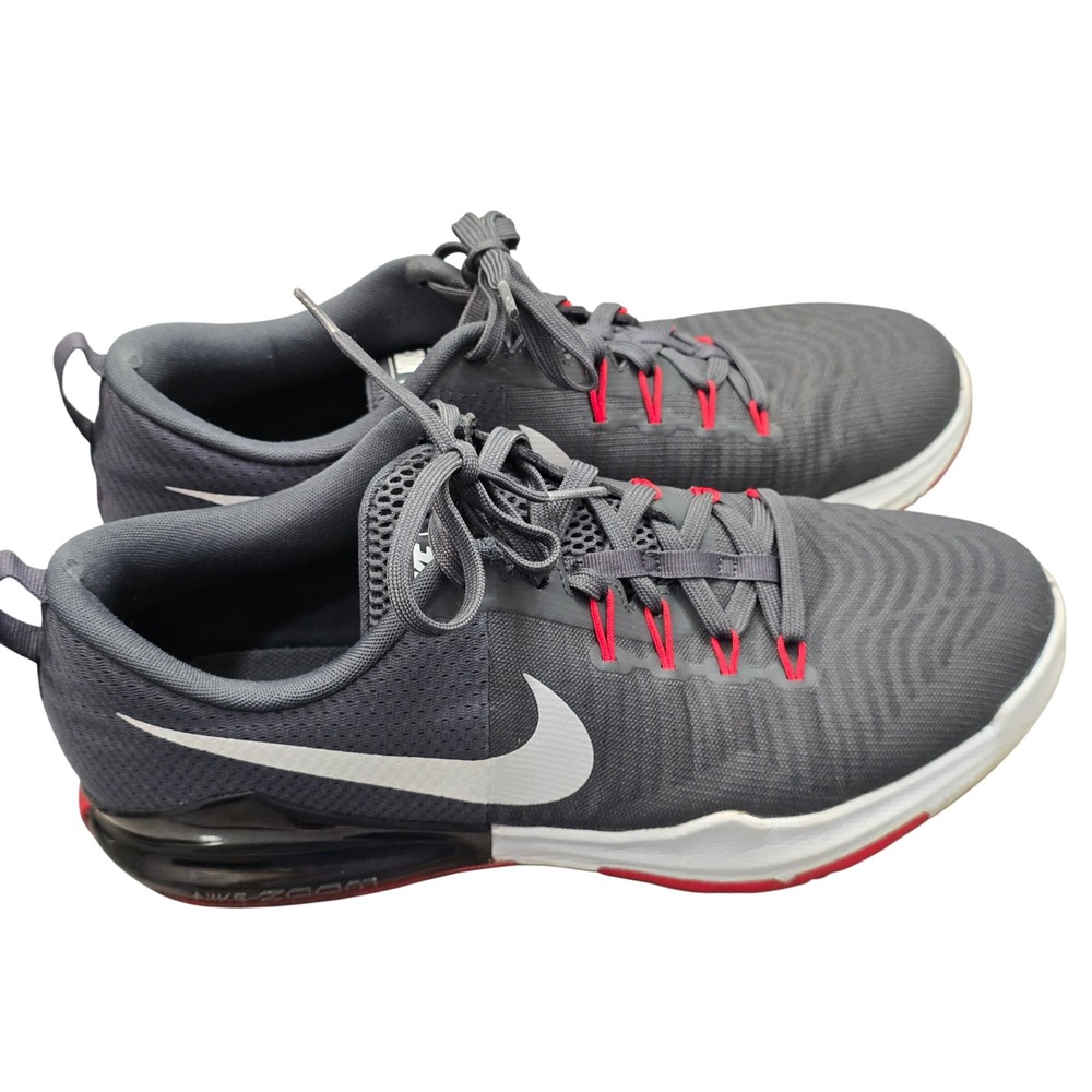 Nike Air Zoom Structure 20 Sz 12 Black Red Running Shoes Athletic Athleisure